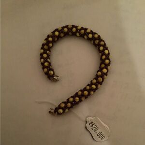 Hand-made Woven Pearls Bracelet